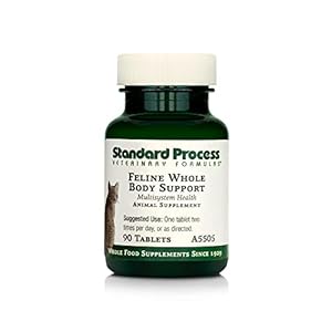Standard Process Feline Whole Body Support – Nutritional Cat Supplement for Multisystem Support – Feline Daily Maintenance Supplement – 90 tablets