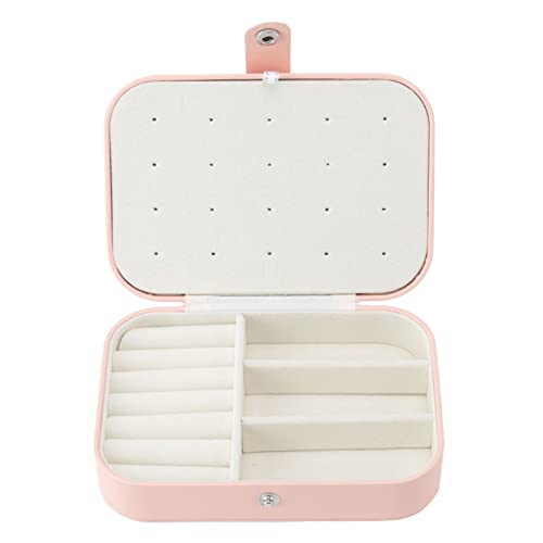 Mavaol Étui à bijoux, belle boîte de rangement Portable pour voyage, collier rose, bague, clou d'oreille