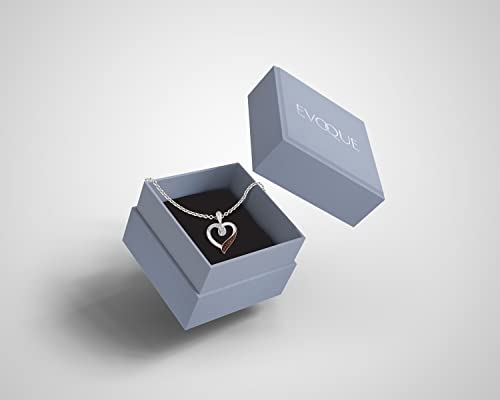 Evoque Sterling Silver Necklaces(1/20 Cttw, J-K Color, I1-I2 Clarity) - 18" Silver Medallion Pendant For Women #TOP5