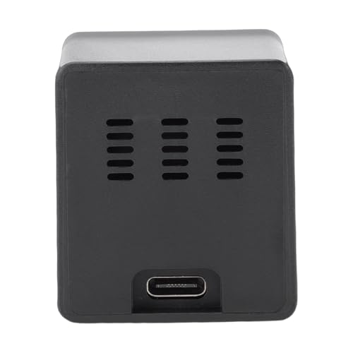 Pequeño reloj digital con animación LED de temperatura ambiente y humedad para hogar 6