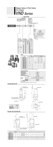 VND200D-10A electrovanne vapeur a 2 ports pour controle de debit précis