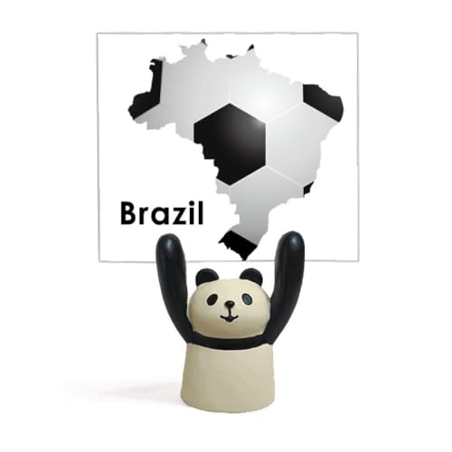 Support de carte du Brésil panda pour ranger vos documents de bureau épars