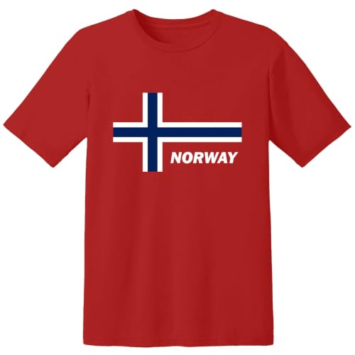 Norway Soccer Fan T-Shirt Football Supporter Unisex Tee Red 3XL