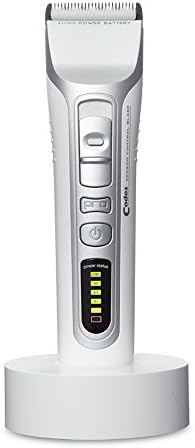 Codos Professional Hair Clipper for Hair Salon and Men Quiet Barber Clippers Cordless Haircut kit Electric Cermanic Hair Clippers(Silvery White)