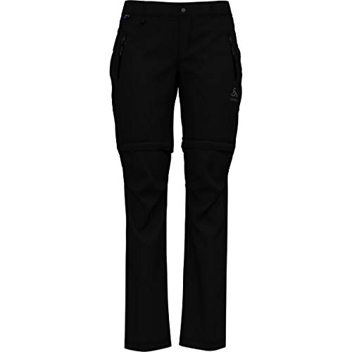 Odlo Damen Hose Pants Zip-Off WEDGEMOUNT, Black, 36, 527801_15000_36