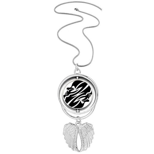 Collier ailes d'ange symbole du zodiaque cadeau d'anniversaire personnalisé