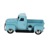 Juguete modelo de automóvil antiguo: es una decoración perfecta para colocar en estanterías, garaje, oficina, tienda y más, modelo de camión antiguo