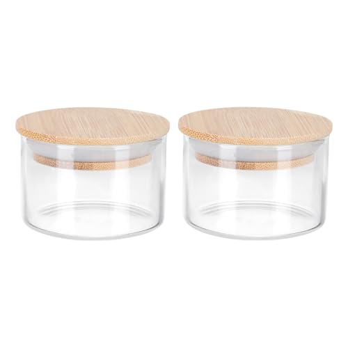 2 vasos de lavado para manicura con tapa de vidrio miniatura 1