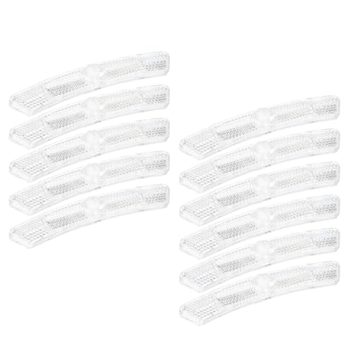Mikikit 10Pcs Bike Spoke Reflectors High Visibility Safety Reflectors for Night Riding Convenient Wheel Reflectors for Mountain and Road Bikes Lightweight and Easy to Install