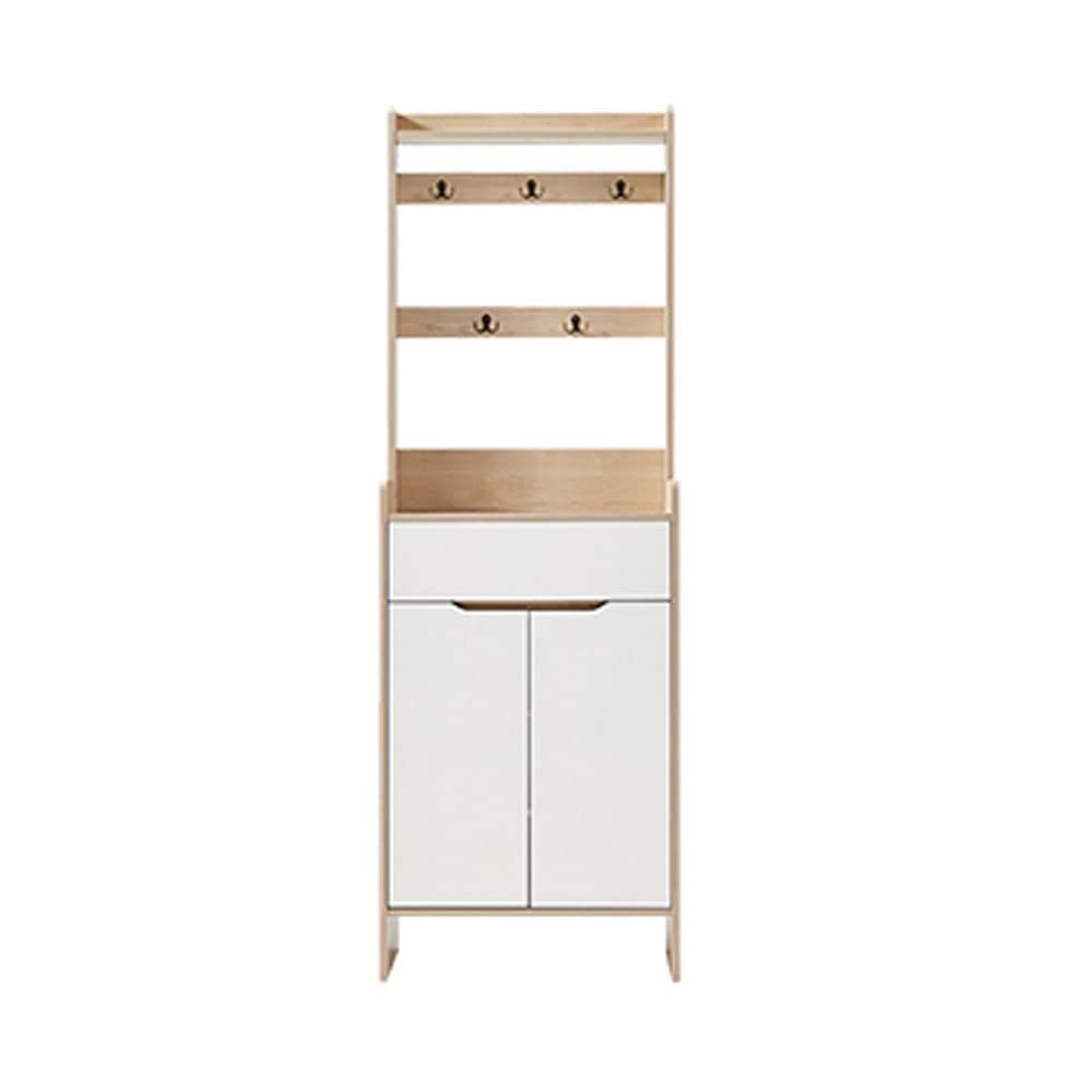 Armoire d'entrée en bois pour chaussures et vêtements de toute la famille