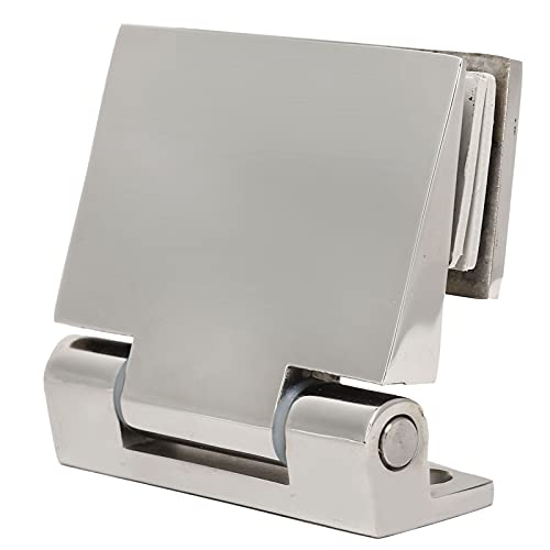TOPINCN Stainless Steel Inclined Single Side Hinge, Rust Resistant Bathroom Glass Door Hinge, Defult, default