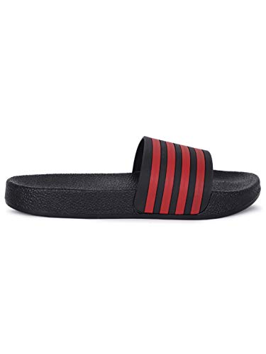 Image of AADI Men's Synthetic Leather Daily Casual Sliders /Flip Flop & Slippers