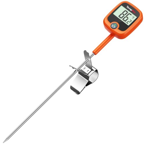TempPro TempDip 1 Sec Candy Thermometer Digital with Pot Clip & Large LCD