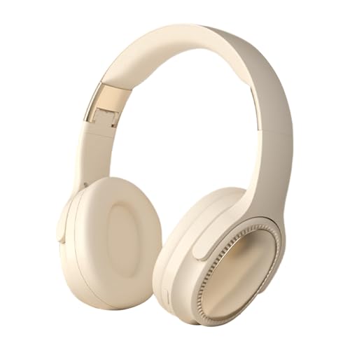 Cuffie over-ear senza fili portatili fili cuscinetti delicati sulla pelle pieghevoli con segnale stabile per viaggi in famiglia e a casa