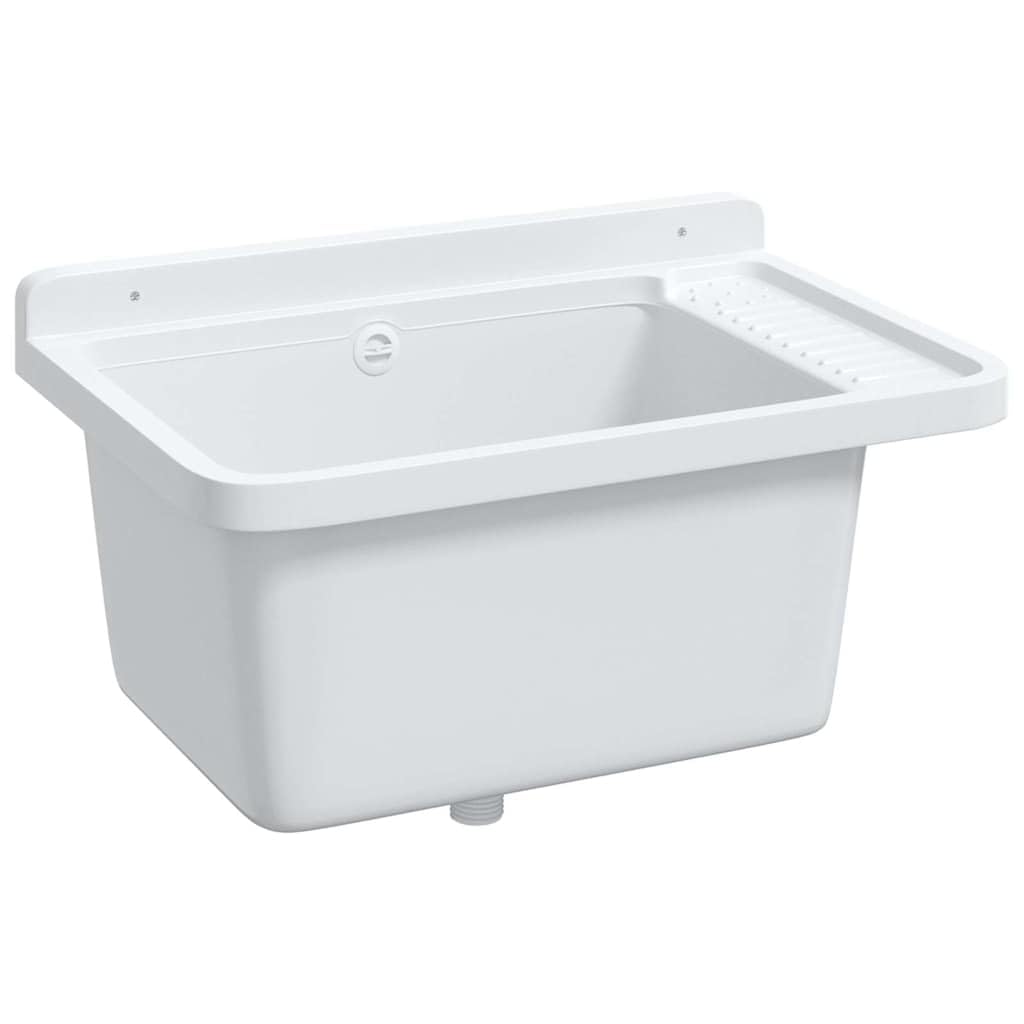 Générique Évier Utilitaire pour Montage Murale Blanc 60x40x28 cm résine,Équipements sanitaires, Éviers & lavabos, Éviers & Plonges,4002795