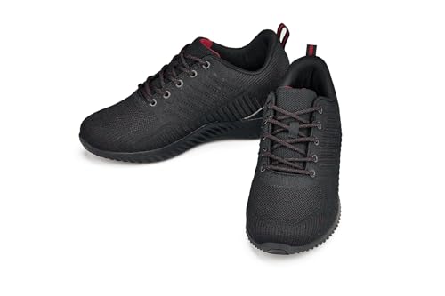 CALTO Men's Invisible Height Increasing Elevator Shoes - Ultra Lightweight Sporty Sneakers - 2.6 Inches Taller