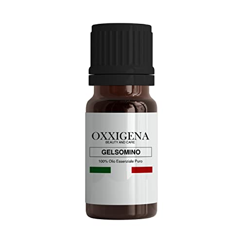 Oxxigena - Olio Essenziale di Gelsomino - 30 ml - Made in Italy - Puro al 100%, Naturale, Vegano, Senza OGM - Ideale per Aromaterapia, Miscele da Massaggio