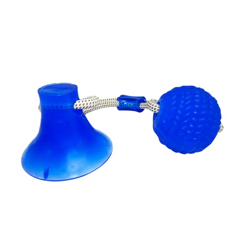 Petlon Brinquedo Puxador De Ventosa Com Bola Para Cabo De Guerra Azul