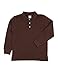 Leveret Kids & Toddler Boys Girls Long Sleeve 100% Cotton Polo Shirt Brown (Size 10 Years)