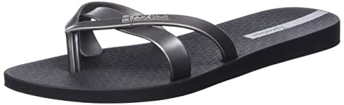 Ipanema Kirei Fem, Chanclas Mujer, Black/Silver, 39 EU