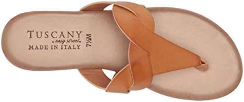 Tuscany Women's Thong Sandal Flat, Tan, 5.5 | Image 4