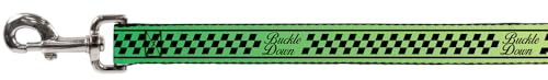 Laisse pour chien Buckle-down cab jaune et vert pour les balades en ville - 4
