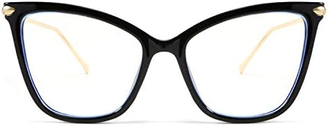 FEISEDY Oversized Cat Eye Glasses Frame Blue Light Blocking Eyewear for Women B2589