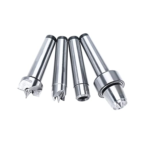 BTSHUB 4Pcs MT2 Wood Lathe Live Center Set Drive Spur Cup for Woodworking Machines by BTSHUB - Used condition - Image 9