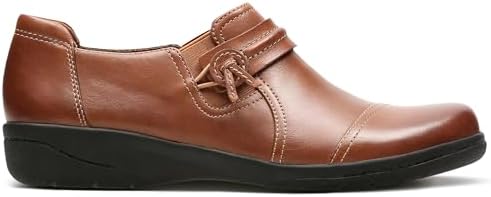 Clarks Women's Cheyn Madi Loafer, Dark Tan Leather, 11 M US | Image 4