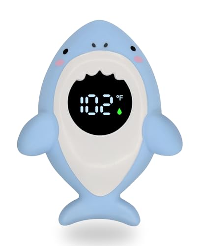 Image of Baby Bath Water Thermometer for Bathtub Temperature - Safety Tub Thermometer with Temp Warning - Bath Thermometer & Room Thermometer Floating Baby Bath Toy for Infants Newborn Toddlers Girls Boys