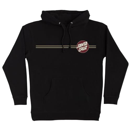 SANTA CRUZ Other Dot P/O Hooded Heavyweight Sweatshirt Black w/Burgundy Lg Mens2
