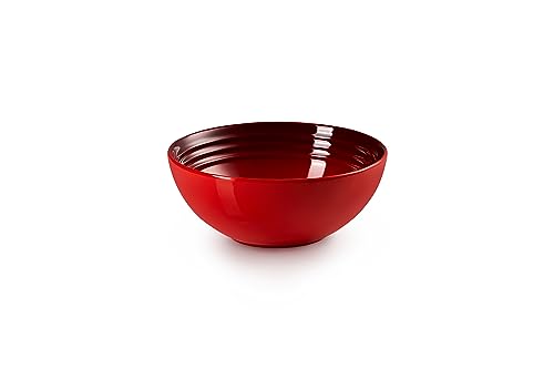 Le Creuset 12-teiliges Geschirrset aus Steinzeug, Kirschrot, 79351000607081