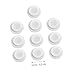 FOYTOKI 10pcs Silicone Flat Sealing Rings for Wide Mouth Milk Storage Bottles High Temperature Resistant Gaskets Insulation Cup Lid Sealers for Breast Milk Preservation