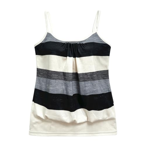 Camiseta de tirantes para mujer fresca que soluciona el calor con estilo Y2K retro 4