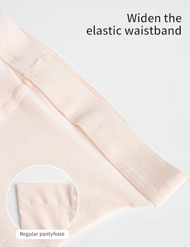 Image of Ultra-soft Ballet Tights High Elastic Convertible Dance Pantyhose 2 Ways to Dress (Toddler /Girls /Women)