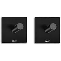 Zack Duplo 40353 - Juego de 2 ganchos para toallas de pared,