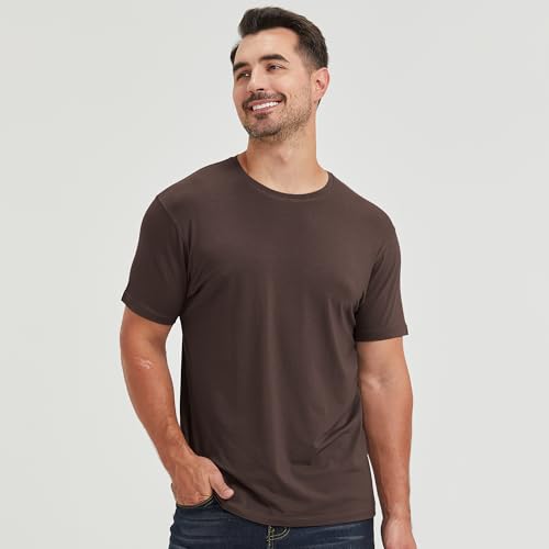 Image of netdraw Men's Ultra Soft Bamboo Viscose Cotton T-Shirt S-3XL | Moisture Wicking, Lightweight, Cool-Touch, Everyday Casual, Lounge, Sleep & Undershirt
