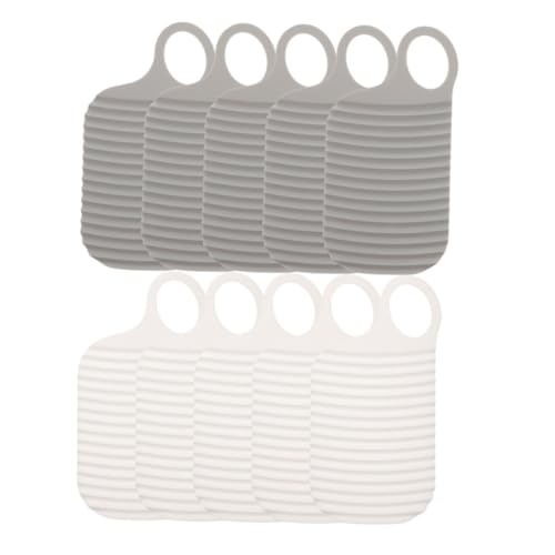 minkissy 10pcs Travel Washboard Anti-Slip Washboard Small Washboard Wash Board for Hand Washing Cloths Washboard for Shirts Laundry Washboards for Travel Clothes Pe Child Tool Board
