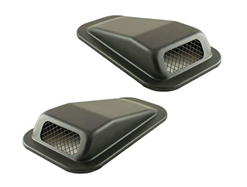 BRITPART AIR INTAKE TOP WING SET OF TWO STEEL RH + LH COMPATIBLE WITH LAND ROVER DEFENDER 90/110 / 130, PART # DA4001 & DA4000