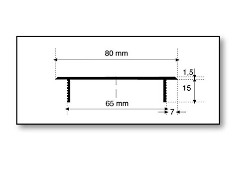 MS Fittings Ventilation Grille Plate 80 x 400 mm Various Colours Aluminium (White - RAL 9010), Weiß - Ral 9010 - Image 4
