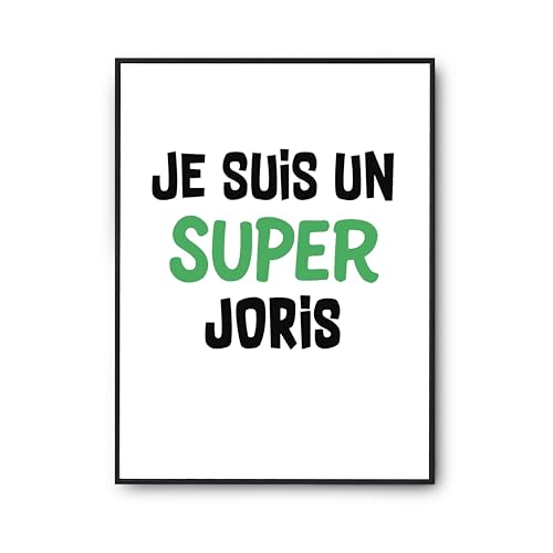 Cadeau anniversaire Joris poster citation amusante format A3