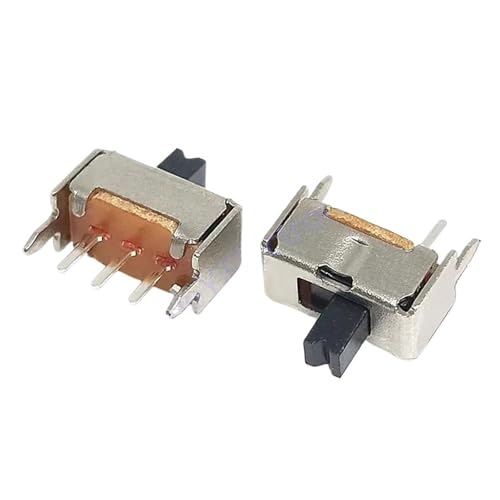 Interruptor deslizante mini SS12D07 1P2T con palanca de 4mm para circuitos de 3 pines