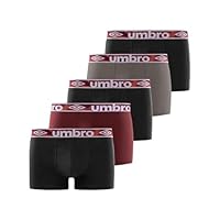Caleçon Homme 100% Coton, Boxer Homme, Maille Aérée, Ajustement Parfait (Lot de 5), Noir, Rouge, Gris, Taille M