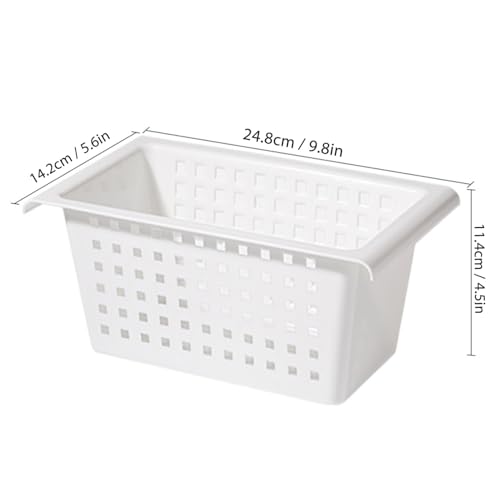 Organizador para Cocina Bajo Fregadero, Canasta de Almacenaje Expansible, Instalación sin Clavos, Plástico, Para Armario y Baño miniatura 2