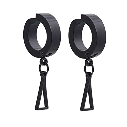 女性用結婚指輪、メンズ、レディース、ステンレススチール非ピアスイヤリングフープ、星付き。, S, 宝石なし