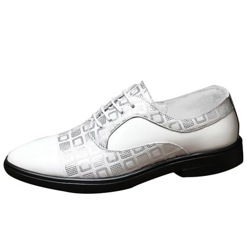 Chaussures de danse en cuir pour homme - Noir - Salsa Tango - Chaussures à lacets - Derby Oxford - Chaussures habillées formelles - Semelle douce et...