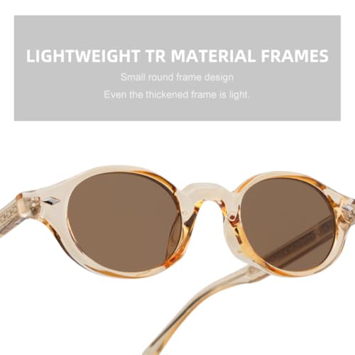 Lunettes de soleil rondes UV400 steampunk hommes femmes - 3