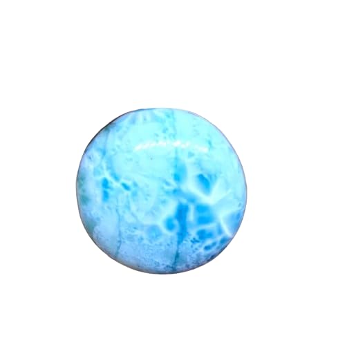 Larimar naturel rond 18mm cabochon bleu en vrac pour création de bijoux DIY GH_NAT_06009