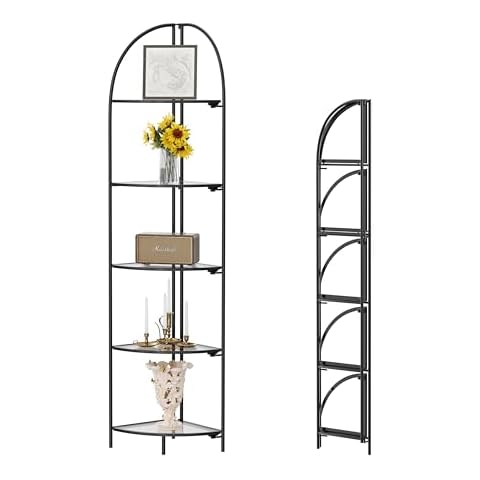 Crofys Foldable 5-Tier Corner Shelf Cover