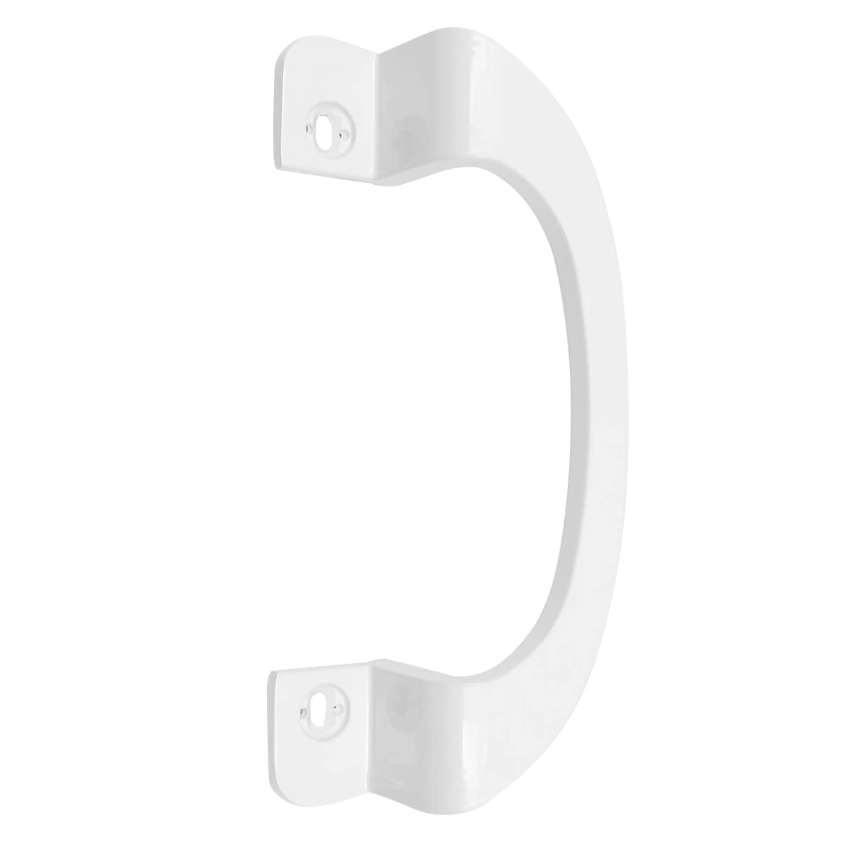 Tirador de puerta corredera de aleación de aluminio, 200 mm, centro del agujero de 170 mm, para puerta de cristal de balcón, cuarto de baño, puerta de almacenamiento (blanco)